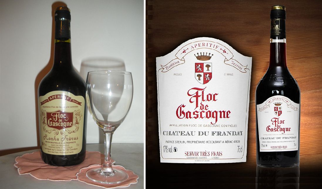 Floc de Gascogne - zwei Flaschen / Marken