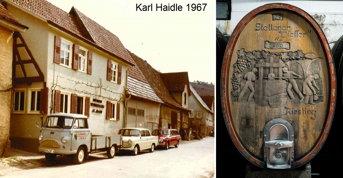 Haidle Karl - Fass und Weingutsgebäude 1967