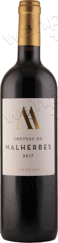2017 Cadillac Côtes de Bordeaux AOC Château de Malherbes Rouge